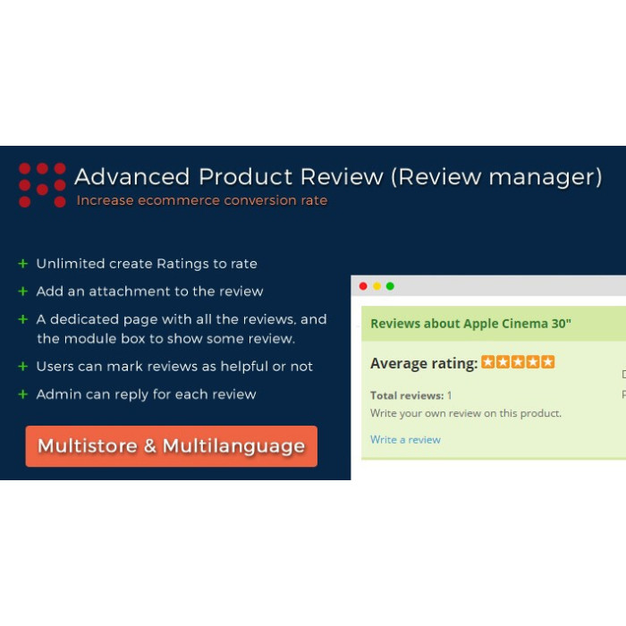 Advanced Product Review (Review manager)