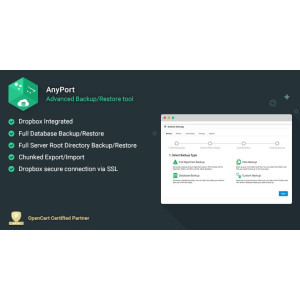 AnyPort Reliable Backup/Restore to Cloud Services (Резервне копіювання OpenCart)