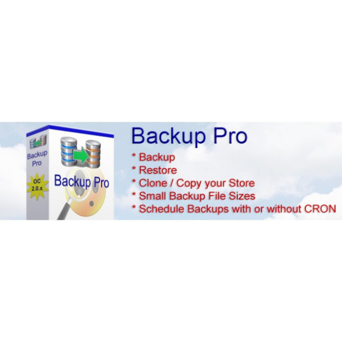 Backup Pro для Opencart 2.0