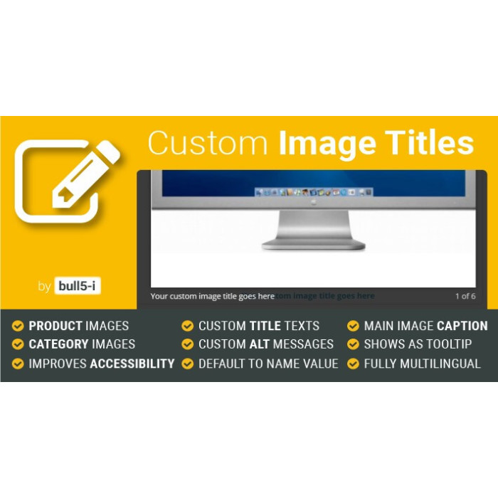 Custom Image Titles for OpenCart
