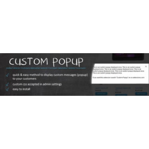 Custom Popup – OC2.x