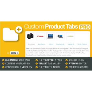 Custom Product Tabs PRO / Unlimited Tabs
