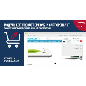 Edit product options in cart OpenCart