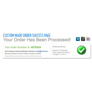 Edit Success Page | Custom Success Page