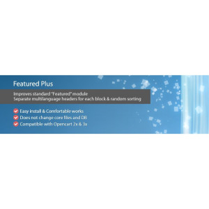 Featured Plus – improved Featured module