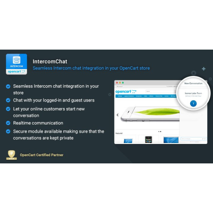 IntercomChat – Seamless Intercom Chat Integration for OpenCart