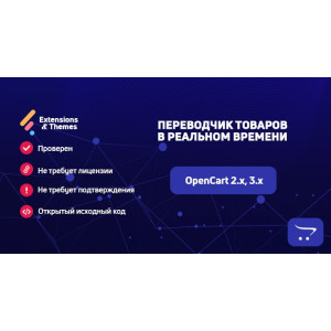 Перекладач товарів у реальному часі для OpenCart