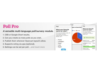 Poll Pro OpenCart – Модуль опитування