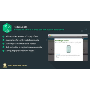 PopupUpsell – Increase the amount of every sale