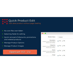 Quick Product Edit (Bulk update) Easy Product Edit