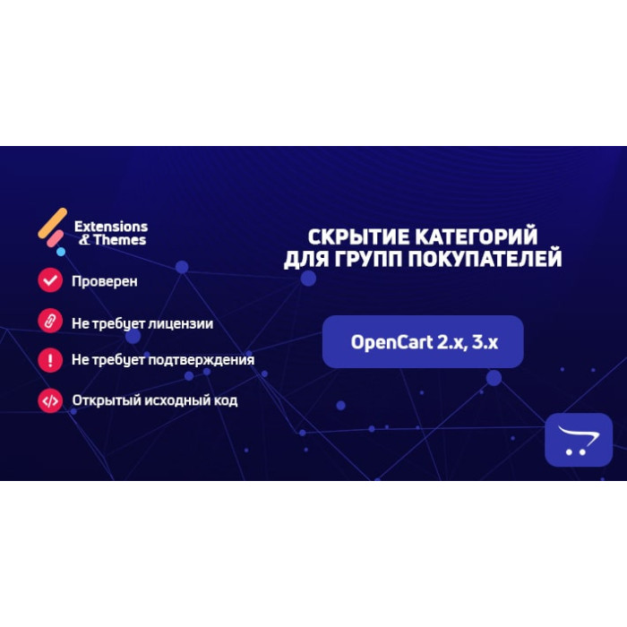 Приховування категорій для груп покупців OpenCart/ocStore