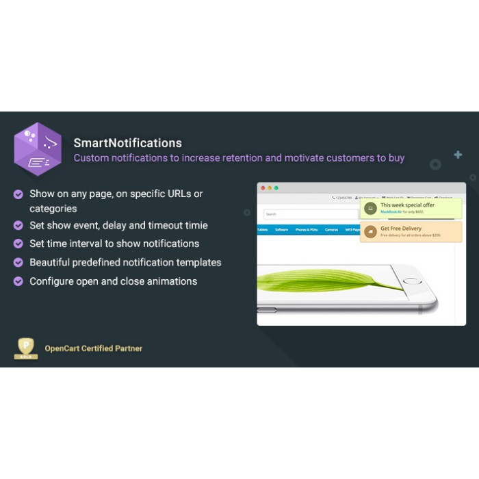 SmartNotifications – Motivate customers to buy