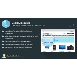 SocialDiscounts – Like/Share/Tweet to get a discount