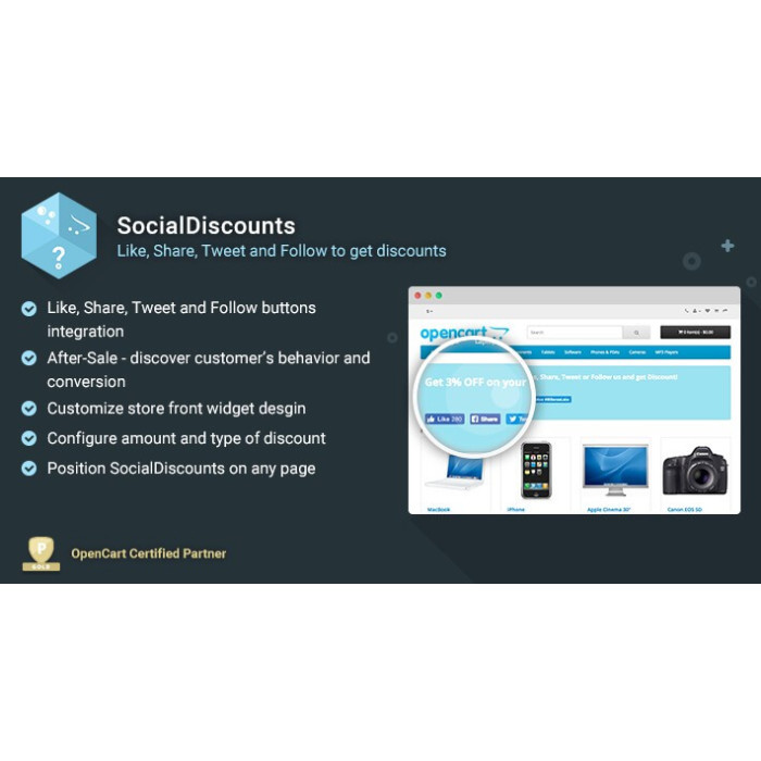 SocialDiscounts – Like/Share/Tweet to get a discount