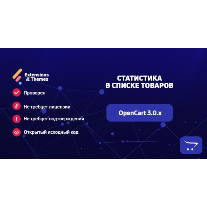 Статистика у списку товарів для OpenCart 3.0
