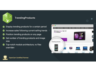 TrendingProducts – Display Product Purchasing Trends